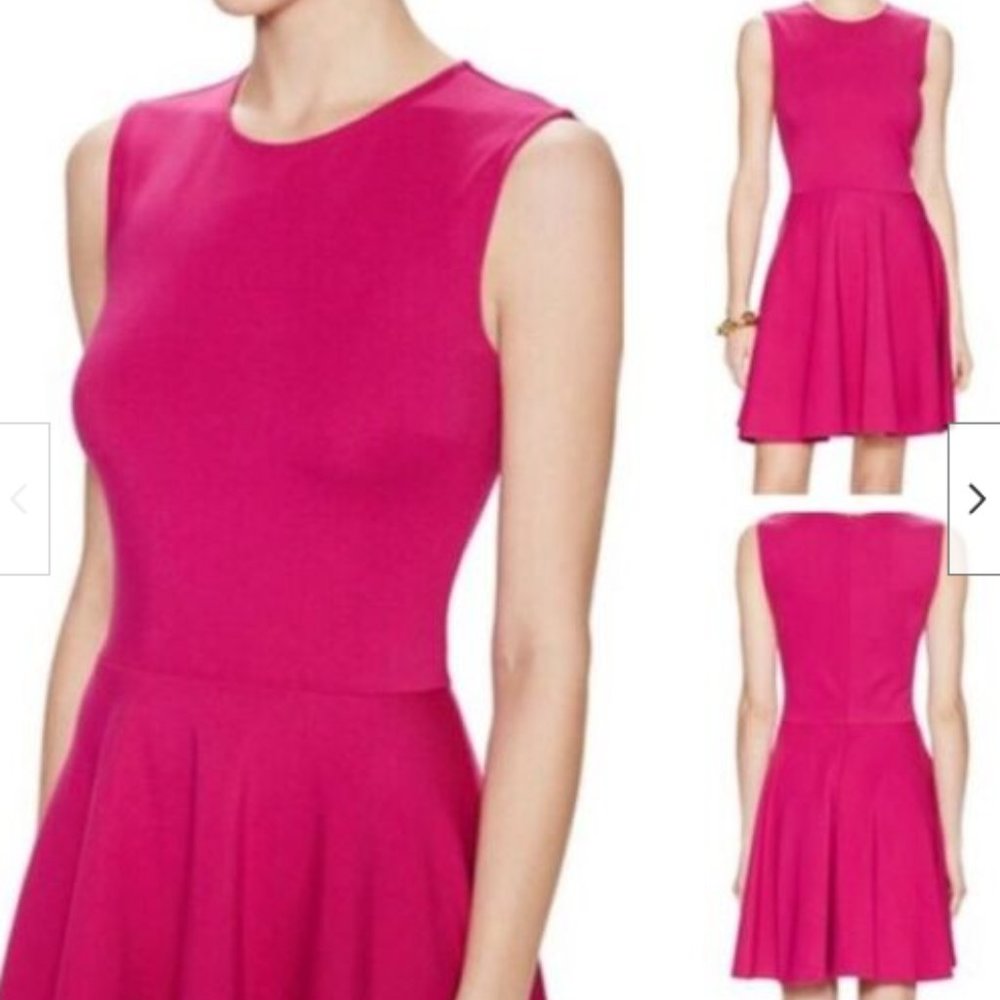 [Diane von Furstenberg] "Jeannie" fit + flare dress in "Pink Dahlia" / Size 4